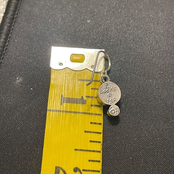 Patricia Locke Handmade Silver & Purple Green Crystal Drop Earrings - Picture 4 of 6